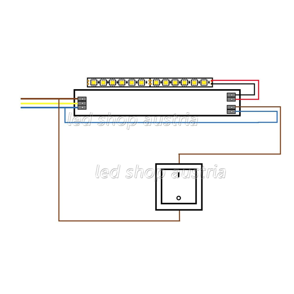 LED PWM-Trafo 48V/DC, 0-240W, Push/DALI-2 dimmbar, IP67, SELV, flach, ultraschmal