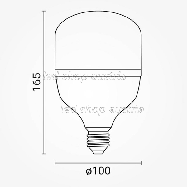 E27 LED T100 Kolbenlampe 3200lm 30W neutralweiß