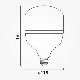 E27 LED T120 Kolbenlampe 4000lm 40W neutralweiß