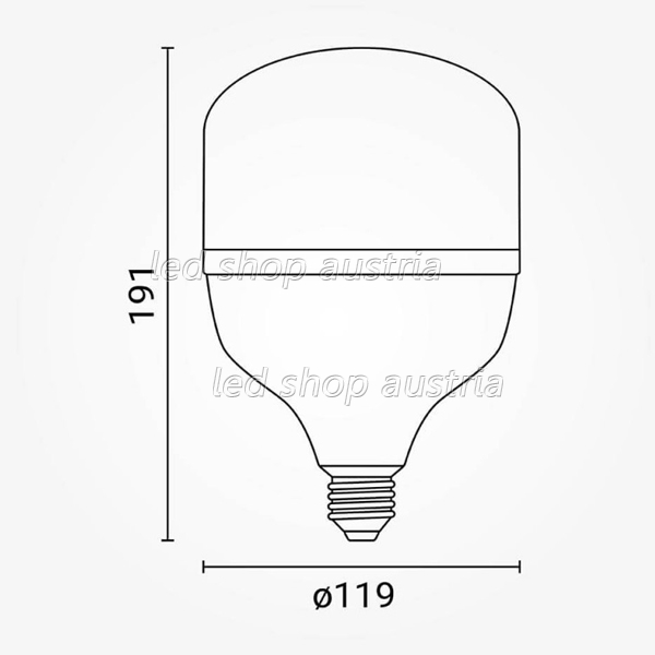 E27 LED T120 Kolbenlampe 4000lm 40W neutralweiß