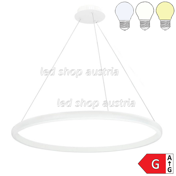 30W LED CCT Pendelleuchte Dimmbar Weiß Ø50cm