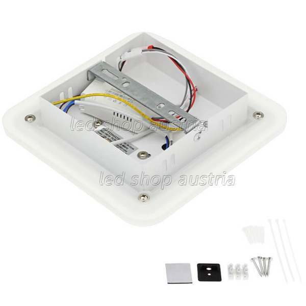 23W LED CCT Deckenleuchte quadratisch Weiß