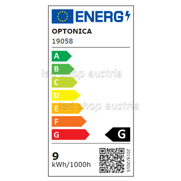 9W LED Wandleuchte Warmweiß Schwarz