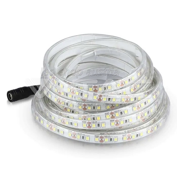 LED Strip 12V SMD-3528 IP65 "wasserdicht" 120LED/m 5m Rolle neutralweiß