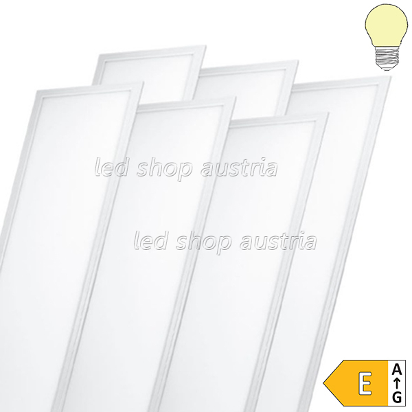 36W 120x30cm LED Panel 100Lm/W 6 Stk. Packung warmweiß