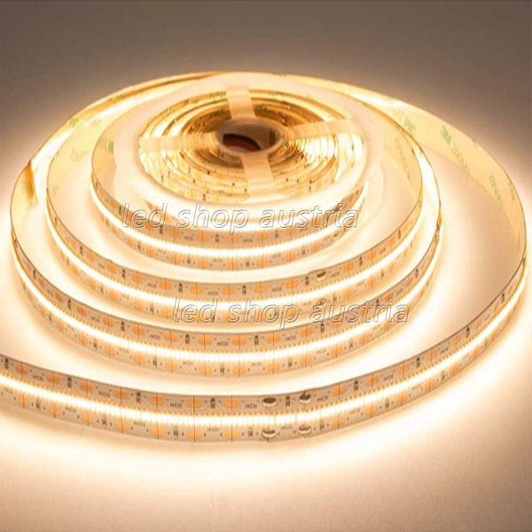 LED Strip 24V 2216SMD 22W/m 240LED/m CRI>93 5m Rolle selbstkl. warmweiß