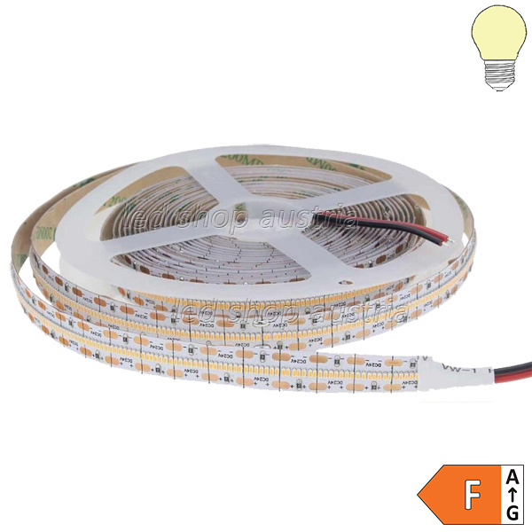 LED Strip 24V 2216SMD 38W/m 700LED/m CRI>95 5m Rolle selbstkl. warmweiß