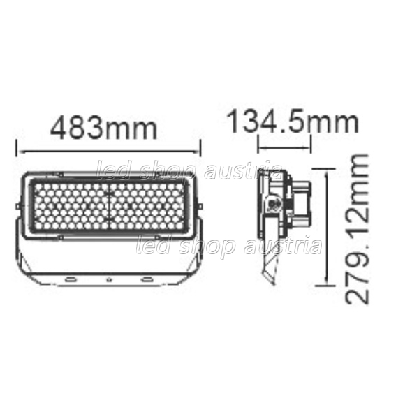 Premium SMD LED Fluter 250W 120° Abstrahlwinkel Samsung LED kaltweiß