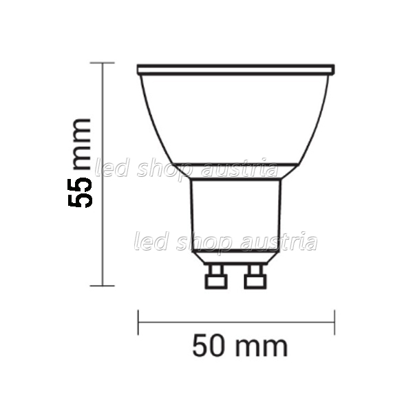 LED GU10 SMD Spot 6W 400 Lumen CRI>95 neutralweiß