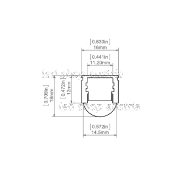 LED Profil REGULOR Silber 2000mm