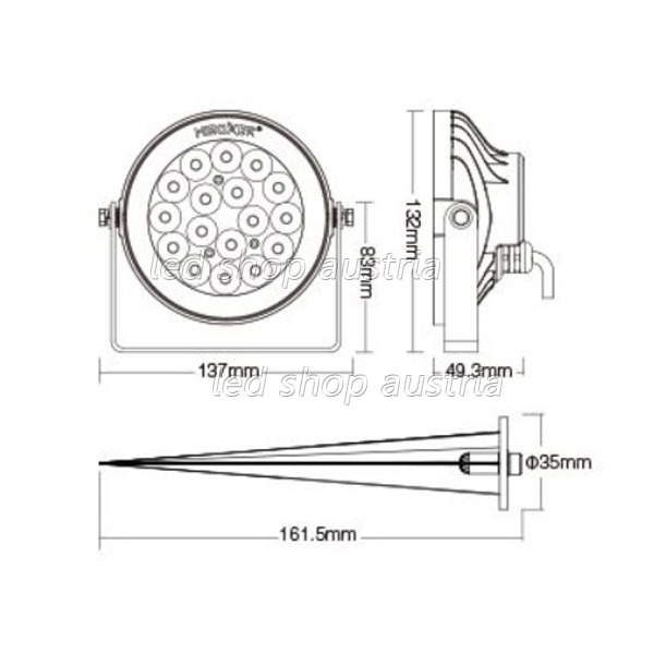 Smart Home LED IN- Outdoor Fluter RGB+CCT 9W 2,4GHz