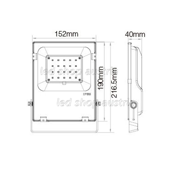 Smart Home LED IN- Outdoor Fluter RGB+CCT 20W 2,4GHz