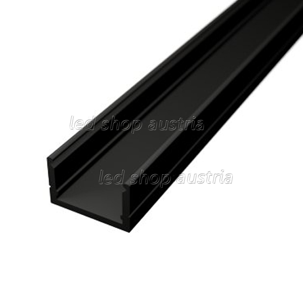 LED Profil ALU Surface_8 schwarz 2000mm