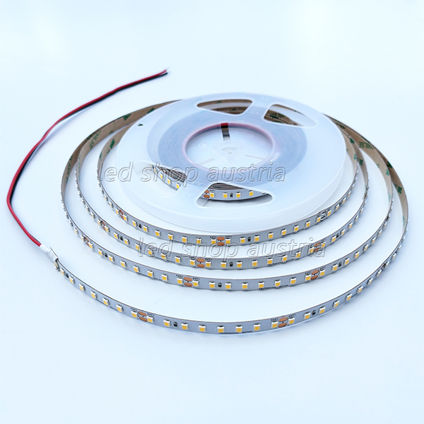 Hoch- Effizienz LED Strip 24V 2835SMD 9,6W/m 128LED/m 5m selbstkl. warmweiß