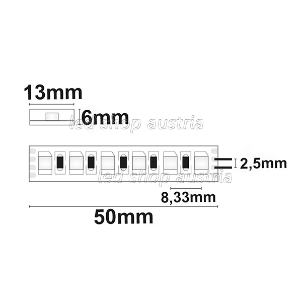 LED Strip RGB 24V IP67 120 LED/m 5m selbstklebend