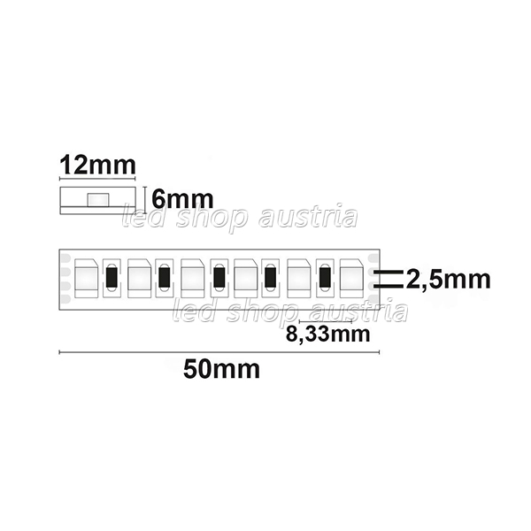 LED Strip RGB 24V IP67 120 LED/m 10m selbstklebend