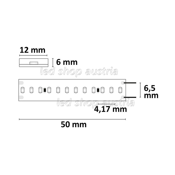 LED Strip Linear 48V IP68 240 LED/m 30m selbstklebend warmweiß