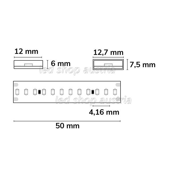 LED Strip Linear 48V IP68 240 LED/m 30m selbstklebend blau