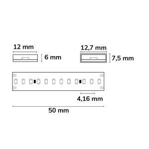 LED Strip Linear 48V IP68 240 LED/m 30m selbstklebend rot