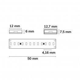 LED Strip Linear 48V IP68 240 LED/m 30m selbstklebend grün