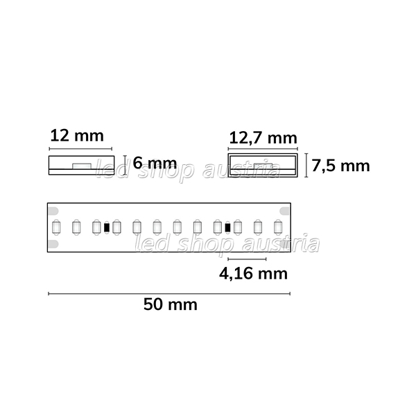 LED Strip Linear 48V IP68 240 LED/m 30m selbstklebend grün