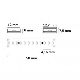 LED Strip Linear 48V IP68 240 LED/m 30m selbstklebend pink