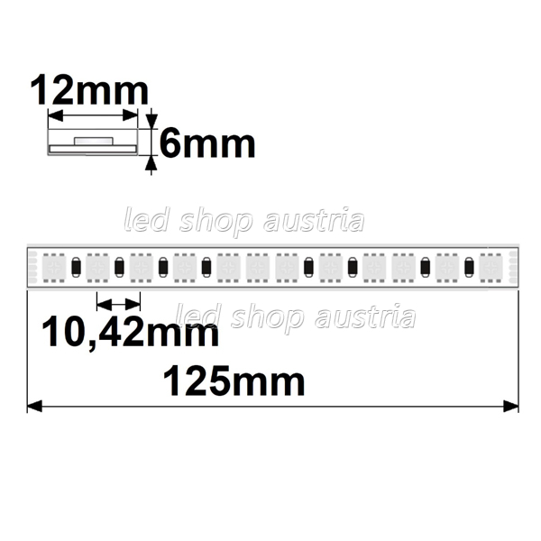 LED Strip RGB 48V IP68 96 LED/m 20m selbstklebend