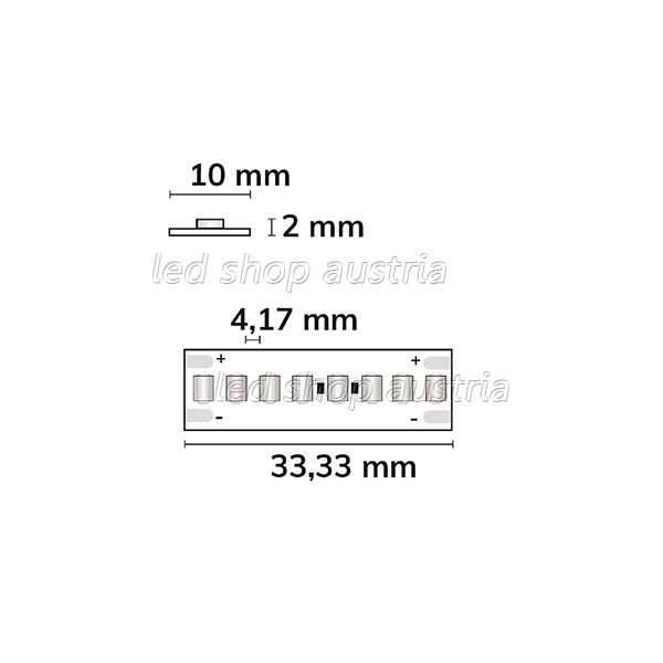 LED Strip Linear 48V IP20 240 LED/m 5m selbstklebend warmweiß 2700K