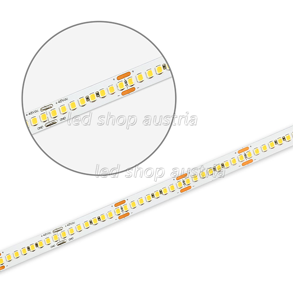 LED Strip Linear 48V IP20 240 LED/m 5m selbstklebend warmweiß 2700K