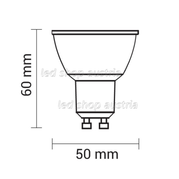 GU10 LED COB Spot 4W 320 Lumen 50° kaltweiß