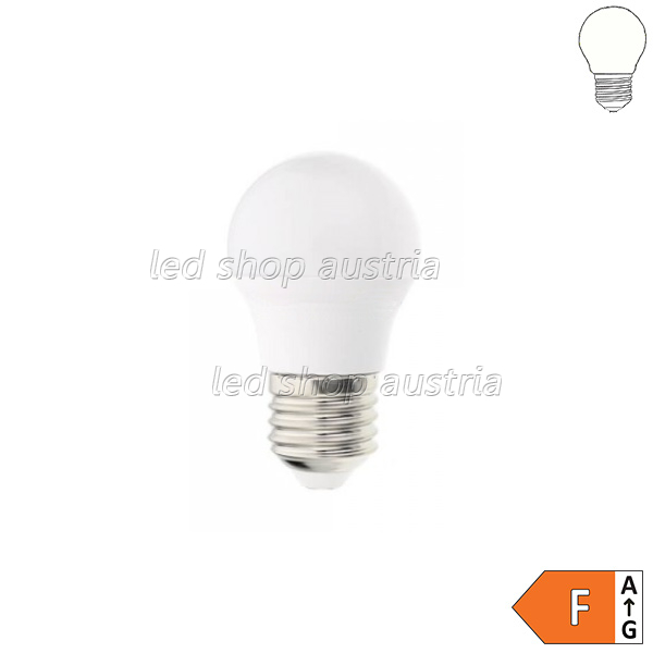 E27 LED3,5W G45 Birne Kunststoff neutralweiß