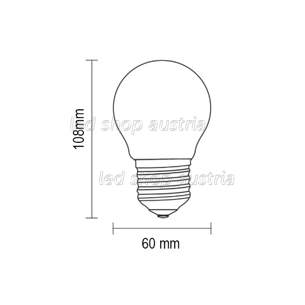 E27 LED Birne 806 Lumen 8,5W kaltweiß