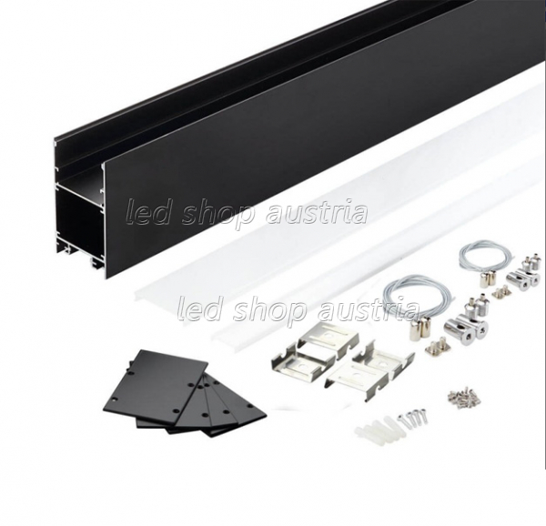 SET: LED Hängeprofil up-down Suspend_3 2000mm schwarz