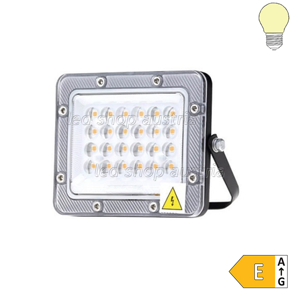 LED Fluter Professional schwarz 90° Abstrahlwinkel 20W warmweiß