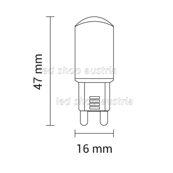 G9 LED 220 Lumen 3W kaltweiß