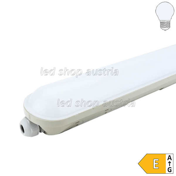 LED Wannenleuchte mit Durchgangsverdrahtung 40W 120cm IP65 kaltweiß