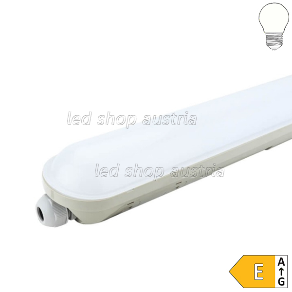 LED Wannenleuchte mit Durchgangsverdrahtung 40W 120cm IP65 neutralweiß