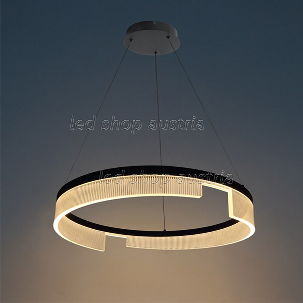 23W LED Pendelleuchte schwarz warmweiß