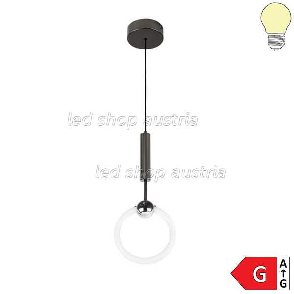 10W LED Pendelleuchte schwarz Warmweiß