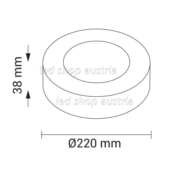 18W LED Aufbaupanel rund neutralweiß