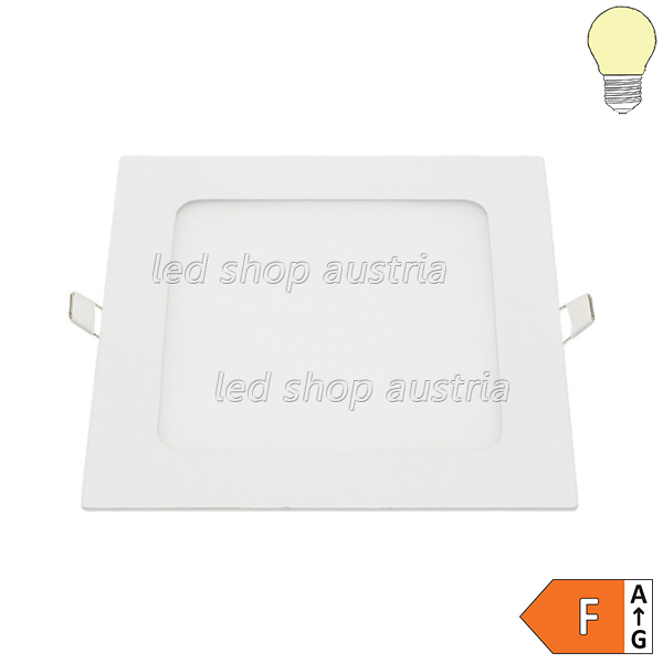 18W LED Mini Einbau- Panel quadratisch inkl. Trafo warmweiß