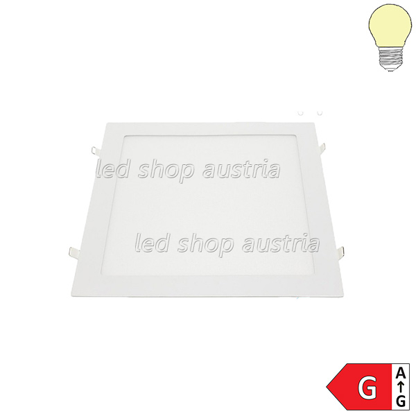 24W LED Einbau- Panel quadratisch inkl. Trafo warmweiß