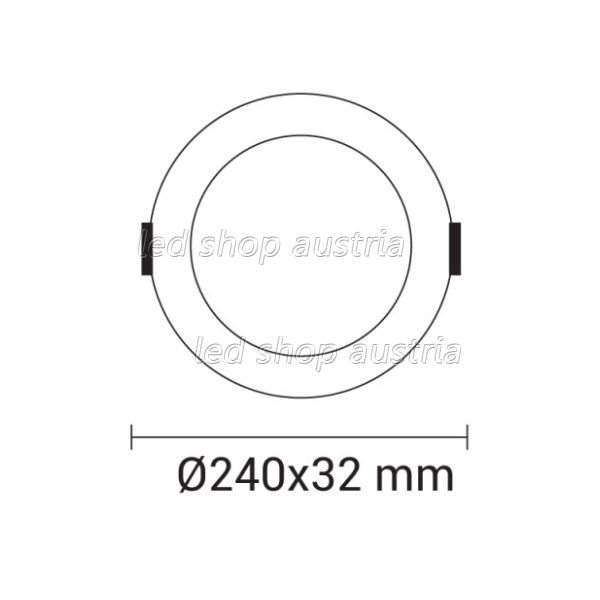 24W LED Einbauleuchte Slim Rund CCT Farbwechsel Dimmbar IP44