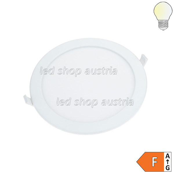 24W LED Einbauleuchte Slim Rund CCT Farbwechsel Dimmbar IP44