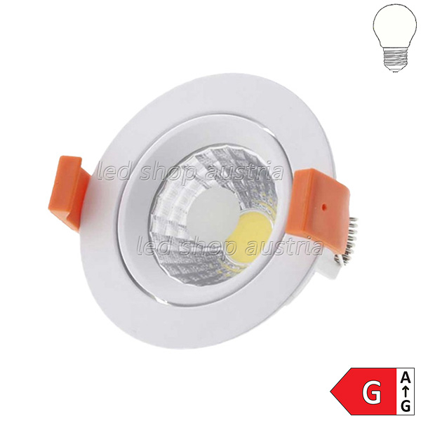 8W LED Downlight rund schwenkbar inkl. Trafo neutralweiß