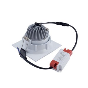 8W LED Downlight quadratisch schwenkbar inkl. Trafo kaltweiß