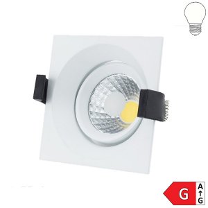 8W LED Downlight quadratisch schwenkbar inkl. Trafo neutralweiß