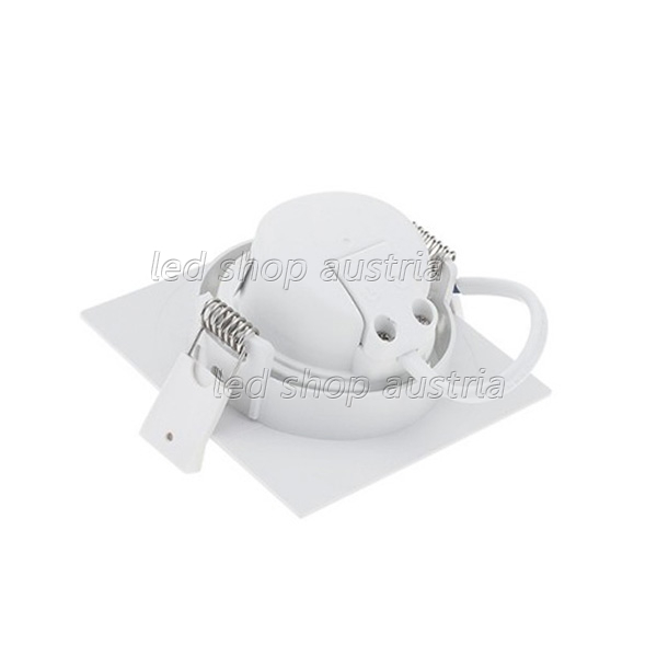 5W LED SMD Downlight quadratisch schwenkbar inkl. Trafo neutralweiß