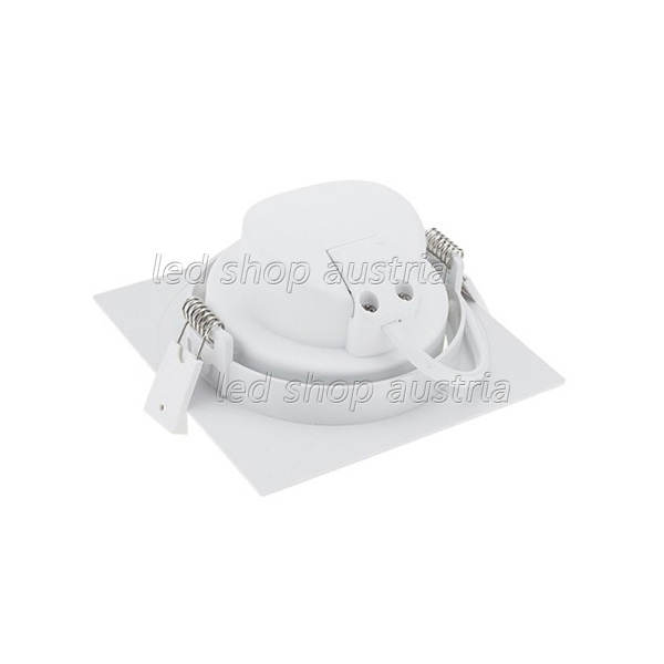 10W LED SMD Downlight quadratisch schwenkbar inkl. Trafo kaltweiß