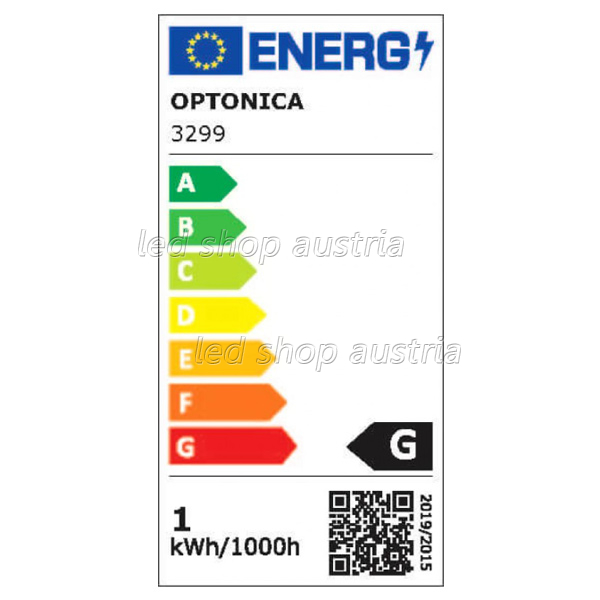 Möbeleinbauspot 230V 1W weiß quadratisch warmweiß